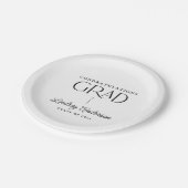 卒業写真モダン卒業祝い ペーパープレート (アングル)