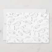 卒業写真モダン卒業 招待状 (裏面)