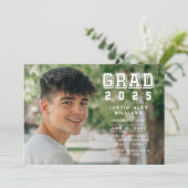 卒業写真モダン卒業 招待状 (スタンド正面)