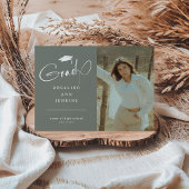 卒業写真モダン卒業 案内状