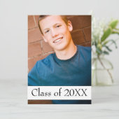 卒業写真モダン招待状 招待状 (スタンド正面)