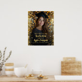 卒業写真モダン歓迎サイン ポスター (キッチン)