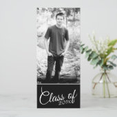 卒業写真モダン発表とパーティー 招待状 (スタンド正面)