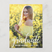 卒業写真モダン発表(空白の戻る) 案内ポストカード (正面)