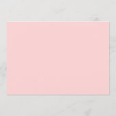 卒業写真モダン赤面ピンクストライプ色 案内状 (裏面)