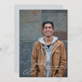 卒業写真モダン 招待状 (正面/裏面)