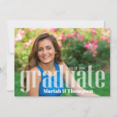 卒業写真モータルボモダンードミニマリスト 招待状 (正面)