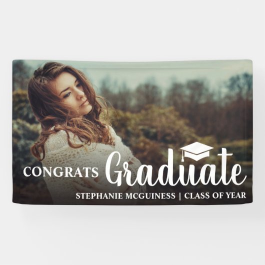 卒業写真ユニーク卒業おめでとうございます 横断幕 (横)