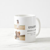 卒業写真ワイン数々のラベルを入力 コーヒーマグカップ (正面右)