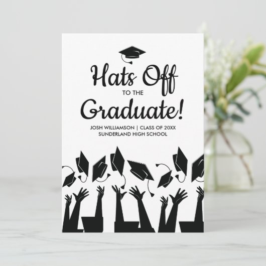 卒業写真卒業パーティーに向けて 招待状 (スタンド正面)