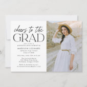 卒業写真卒業パーティーへの応援 招待状 (正面)