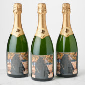 卒業写真卒業ワイきらめくンラベル スパークリングワインラベル (ボトル)