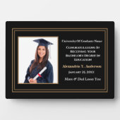 卒業写真学校賞カスタム賞 フォトプラーク (正面)