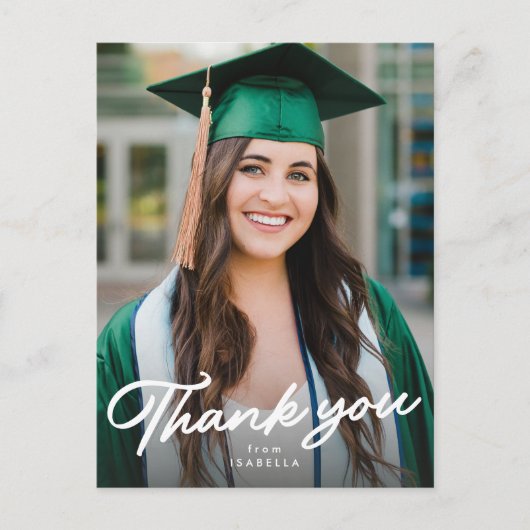 卒業写真感謝していあなた ポストカード (正面)