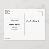 卒業写真感謝していで卒業 案内ポストカード (裏面)