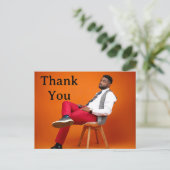 卒業写真感謝状 ポストカード (スタンド正面)