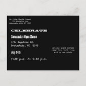 卒業写真招待状 インビテーションポストカード (裏面)