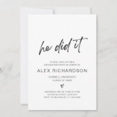 卒業写真招待状 招待状 (正面)