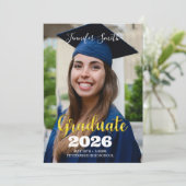 卒業写真招待状 招待状 (スタンド正面)