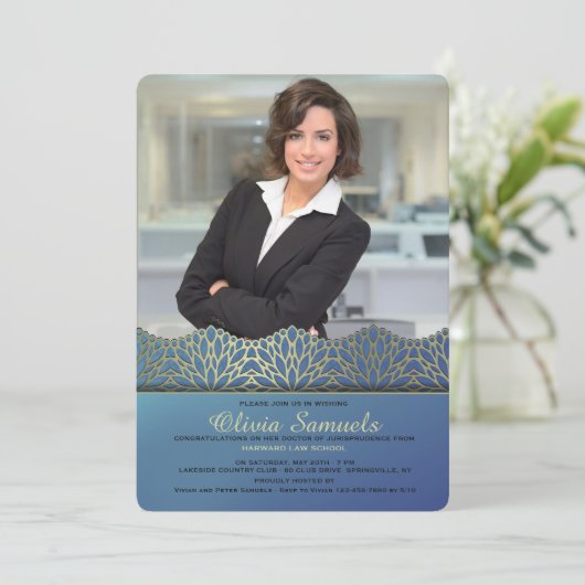 卒業写真招待状 招待状 (スタンド正面)