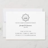 卒業写真招待状 招待状 (裏面)