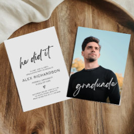 卒業写真招待状 招待状