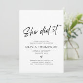 卒業写真招待状 招待状 (スタンド正面)