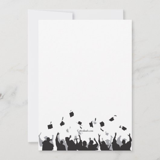 卒業写真招待状 招待状 (裏面)