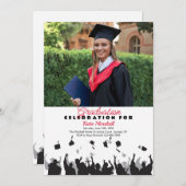 卒業写真招待状 招待状 (正面/裏面)