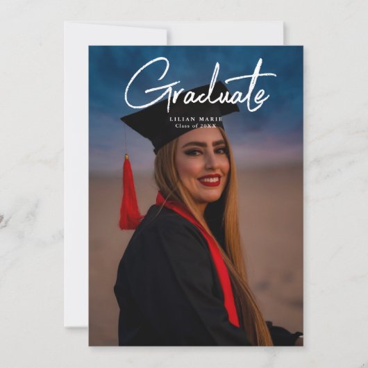 卒業写真招待状 招待状 (正面)