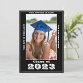 卒業写真招待状 案内状 (スタンド正面)