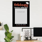 卒業写真撮影用ブースフレーム レトロ ポスター (ホームオフィス)