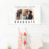 卒業写真数々のの入力モダン 横断幕 (インサイチュ)