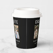 卒業写真数々のを白黒で入力 紙コップ (右)