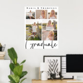 卒業写真数々のコラージュのスクリプモダント ポスター (ホームオフィス)