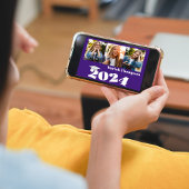 卒業写真数々のパープルクラス2023 QRコード 招待状