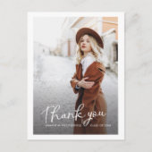 卒業写真数々の卒業モダンありがとう ポストカード (正面)