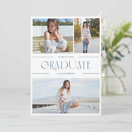 卒業写真数々の発表と卒業パーティー 招待状 (スタンド正面)