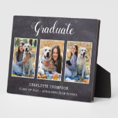 卒業写真素朴コラージュ記念 フォトプラーク (側面)