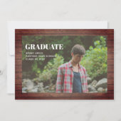 卒業写真素朴板 招待状 (正面)