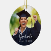 卒業写真誇りを持った卒業生 セラミックオーナメント (右)