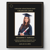 卒業写真金ゴールドロゴアワーモダント賞 フォトプラーク (正面)