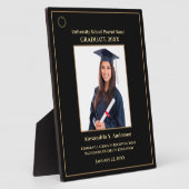 卒業写真金ゴールドロゴアワーモダント賞 フォトプラーク (側面)