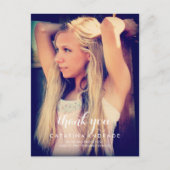 卒業写真高校書道ありがとう ポストカード (正面)