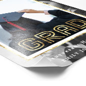 卒業写真2名卒業パーティーポスター フォトプリント            (角)