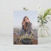 卒業写真2025年卒業パーティー 招待状 (スタンド正面)