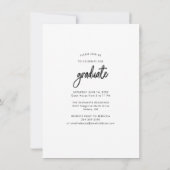 卒業写真2025年卒業パーティー 招待状 (裏面)