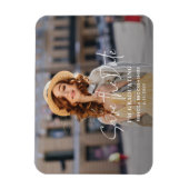 卒業写真2025年卒業日を保存 マグネット (縦)