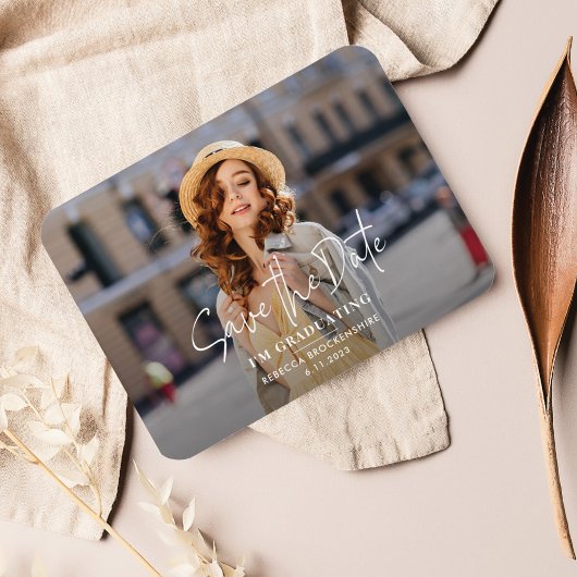 卒業写真2025年卒業日を保存 マグネット