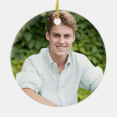 卒業写真20XXグレードキャップカスタムカラー セラミックオーナメント (裏面)